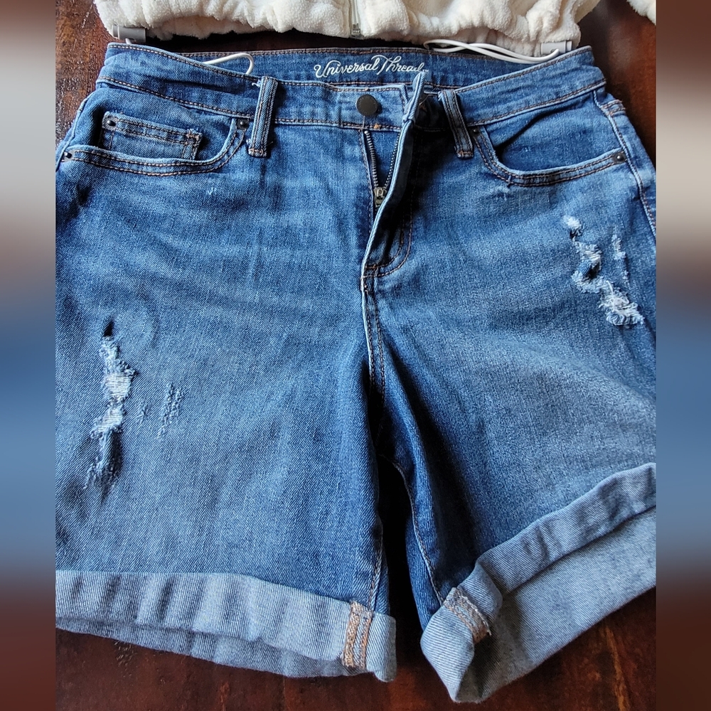 Denim shorts